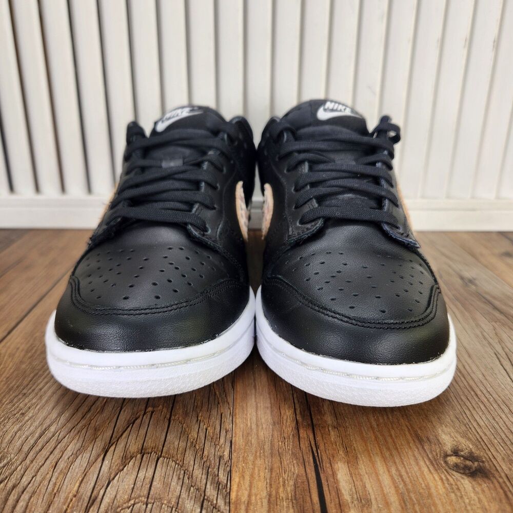 Nike Dunk Low SE Primal Black Shoes Women's 7 Cheetah Swoosh Sneakers DD7099-001 - Picture 2 of 10